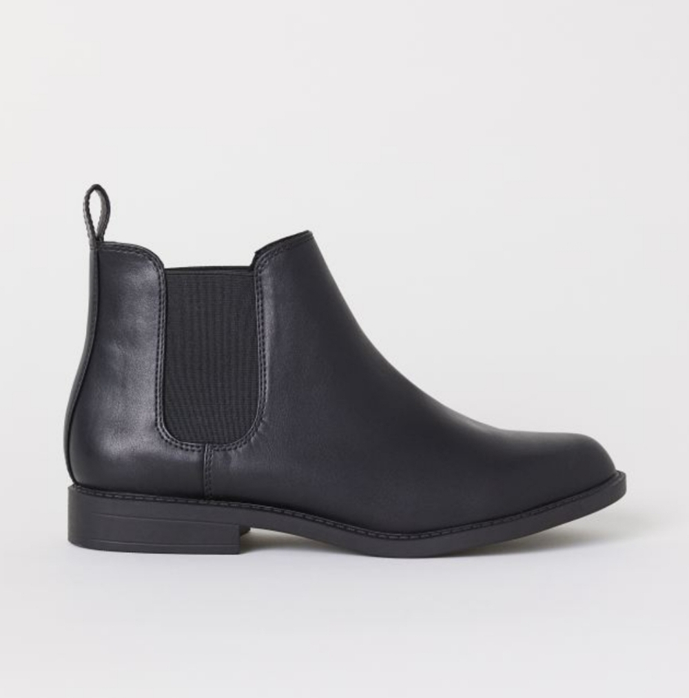 NWT H&M Black Chelsea Ankle Boots